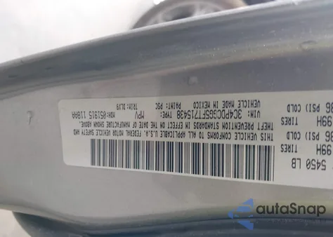 2015 Dodge Journey Crossroad из США, поврежденный, VIN 3C4PDCGG5FT715438